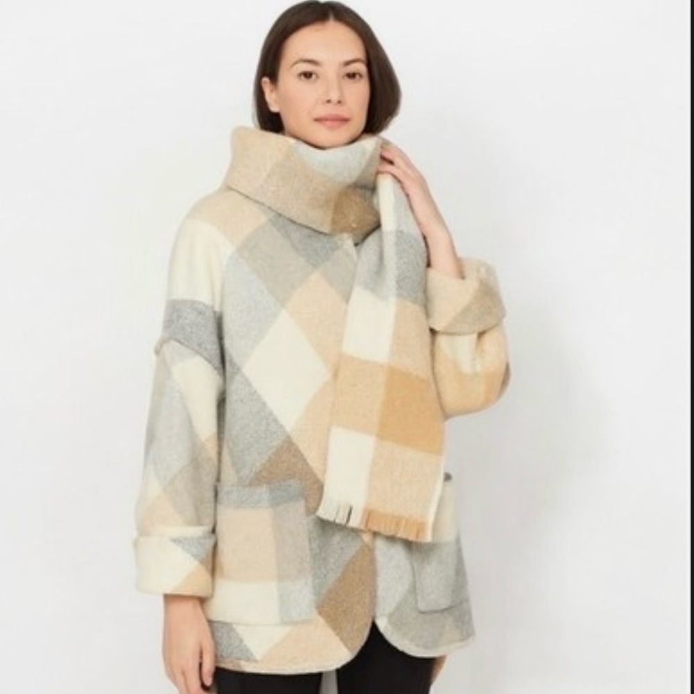 Melissa Nepton Becca Coat with Scarf size XS